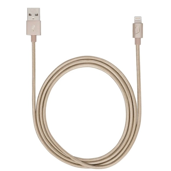 iStore Lightning Charge Cable 4 Foot / 1.2 Meter Gold Charge & Sync Cable - Picture 5 of 7